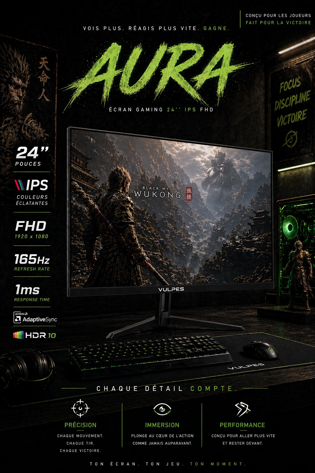 VULPES AURA 24" 165Hz Full HD IPS